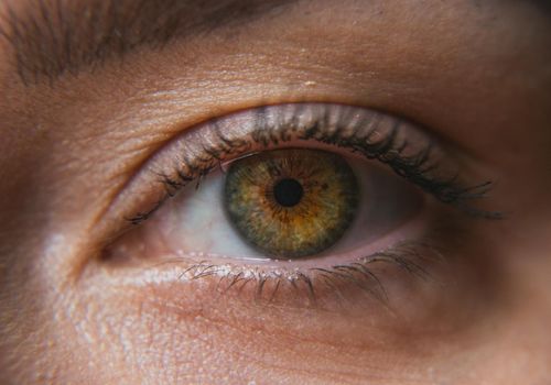 Close up of a clear and focused human eye